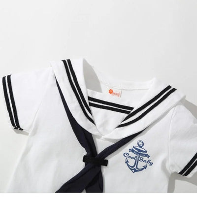 Navy Romper Summer Newborn Kids Boys Girls