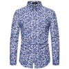 Long Sleeved Shirt Printed Hawaiian Floral Shirt