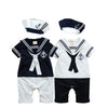 Navy Romper Summer Newborn Kids Boys Girls