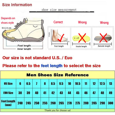 Shoes Slip on PU Leather Shoes for Men Plus Size