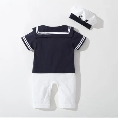 Navy Romper Summer Newborn Kids Boys Girls