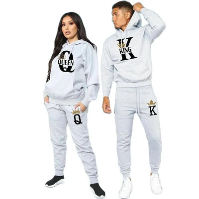 2024 New Autumn and Winter KING QUEEN Men's and Women's Sweater Set