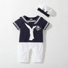 Navy Romper Summer Newborn Kids Boys Girls